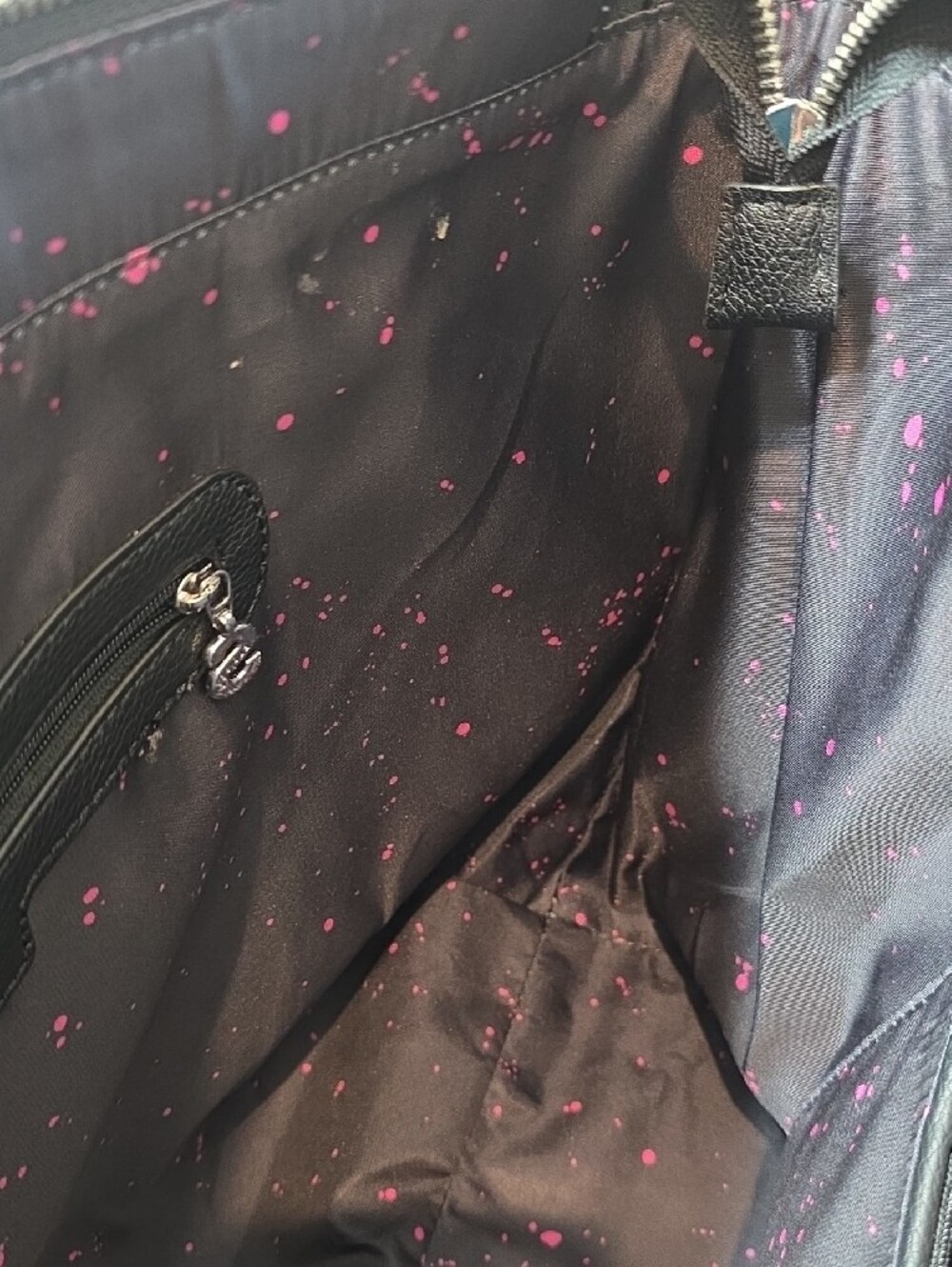 Desigual Holi Capri Black Tote Bag with Multicolor Splash Print - Picture 5 of 8